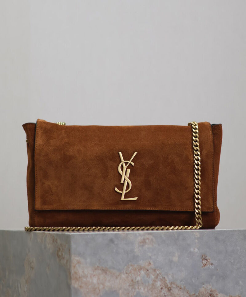 Saint Laurent Reversible Medium Kate In Suede